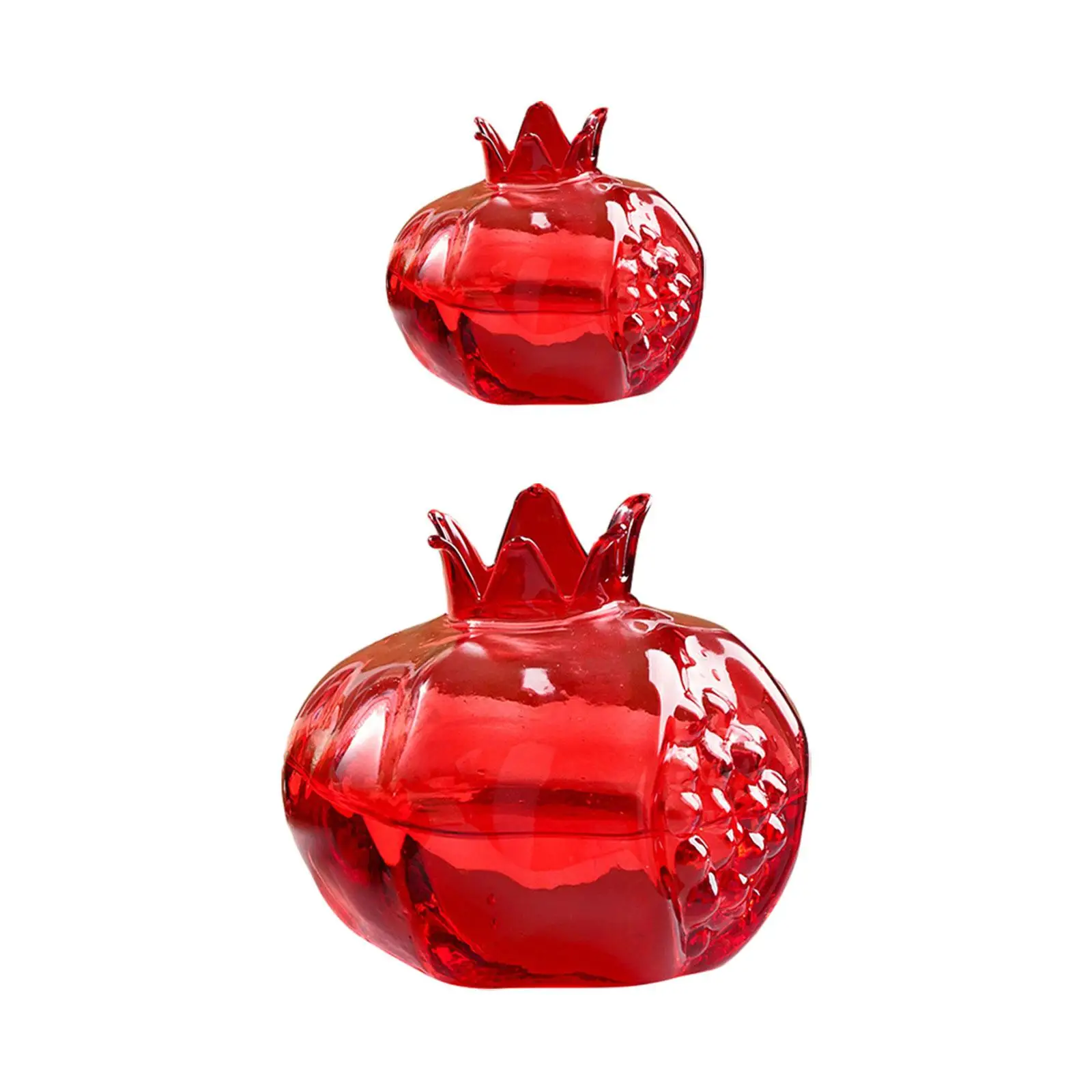 Glass Flower Vase Home Ornaments Hydroponic Plant Pot Pomegranate Shaped Vase for Party Spring Festival Planter Wedding Holiday