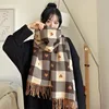 Fall Winter Imitation Cashmere Women's Double-sided Love Plaid Scarf Korean Tassel Warm Large Shawl Versatile Thick Wrap 2025 ﻿ 3