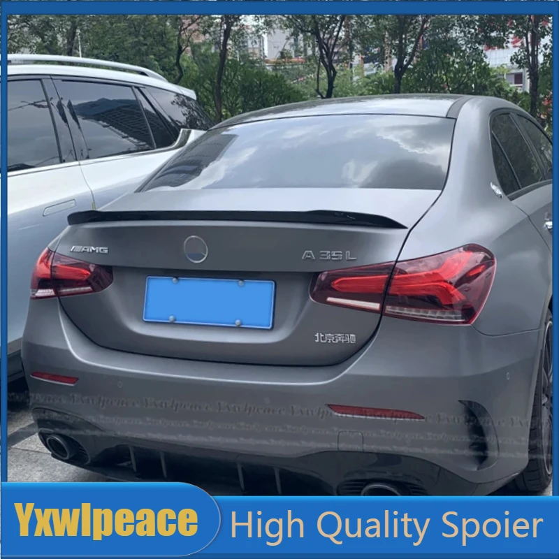

For Mercedes Benz W177 AMG Line Sedan A180 A200 A220 A160 A250 A35 2019 2010 2021 2022 ABS Rear Trunk Lip Spoiler
