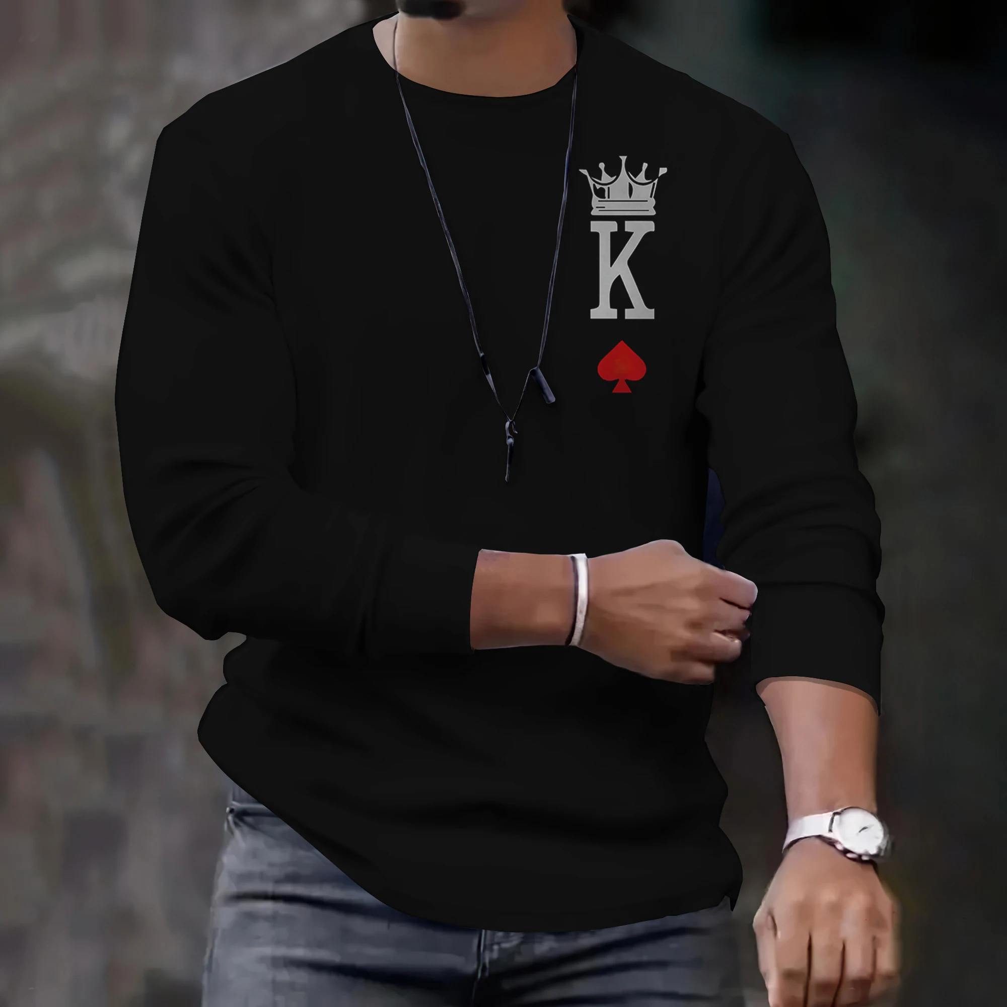 3D Print Long Sleeve T Shirt Streetwear Hip Hop Tops