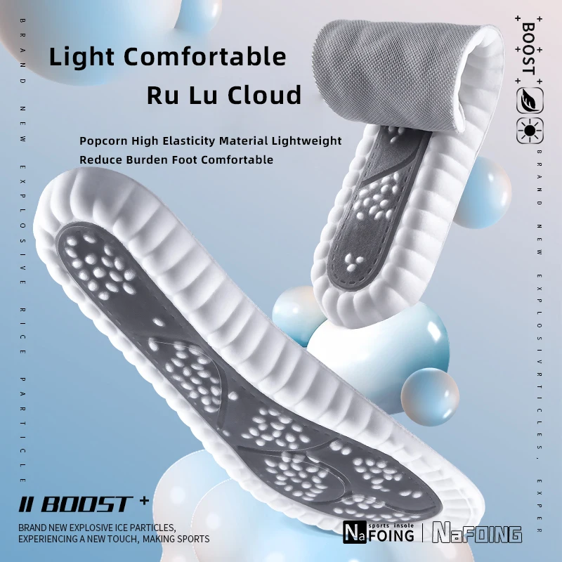 1 Paar Sport Einlegesohlen Bogen Unterstützung atmungsaktive Technologie Design Stoß dämpfung Schuh polster Outdoor Running Rzoom Luftkissen Einlegesohle – Detail 12