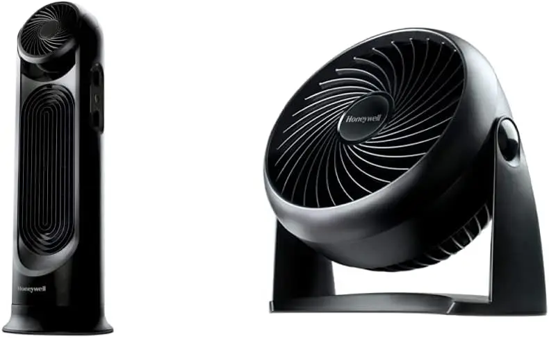 

Tower Fan, Black & HT-900 TurboForce Air Circulator Fan Black, Small