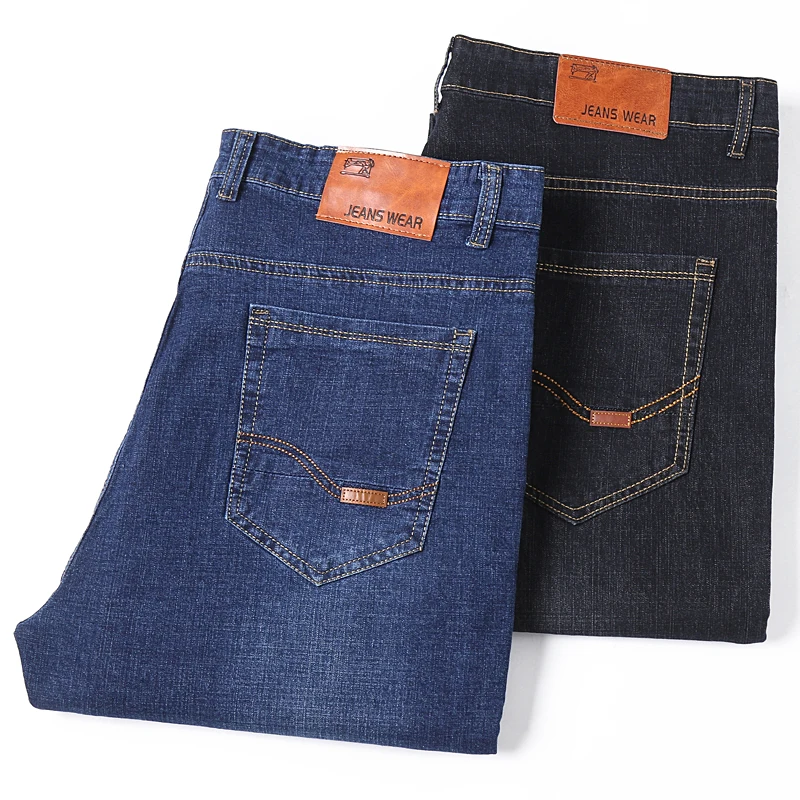 Men's Black Jeans Pants Big Size 48 50 Large Size Pants for 45-150kg Jeans Hombre Wide Leg Jeans Pantalon Homme Baggy Jeans 6