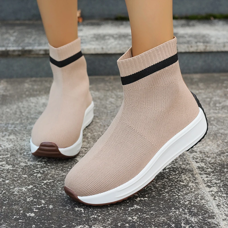 

Ladies Shoes on Offer Net New Winter Autumn Socks Sneakers Fashion Casual Sport Running Tennis Canvas Female Air Mesh Platform