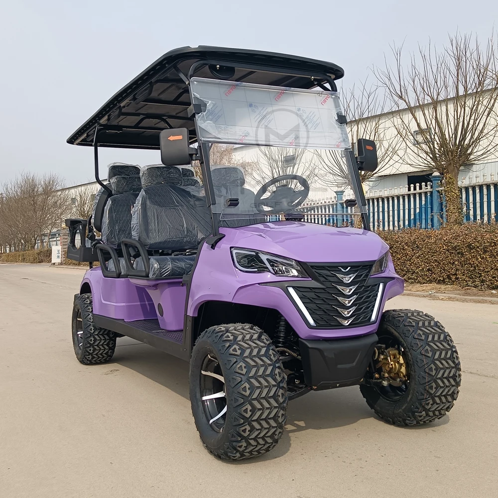 레드 4 좌석 관광 클럽 전기 리프트 골프 카트, 범퍼 포함, 사냥, 48V, 60V, 72V