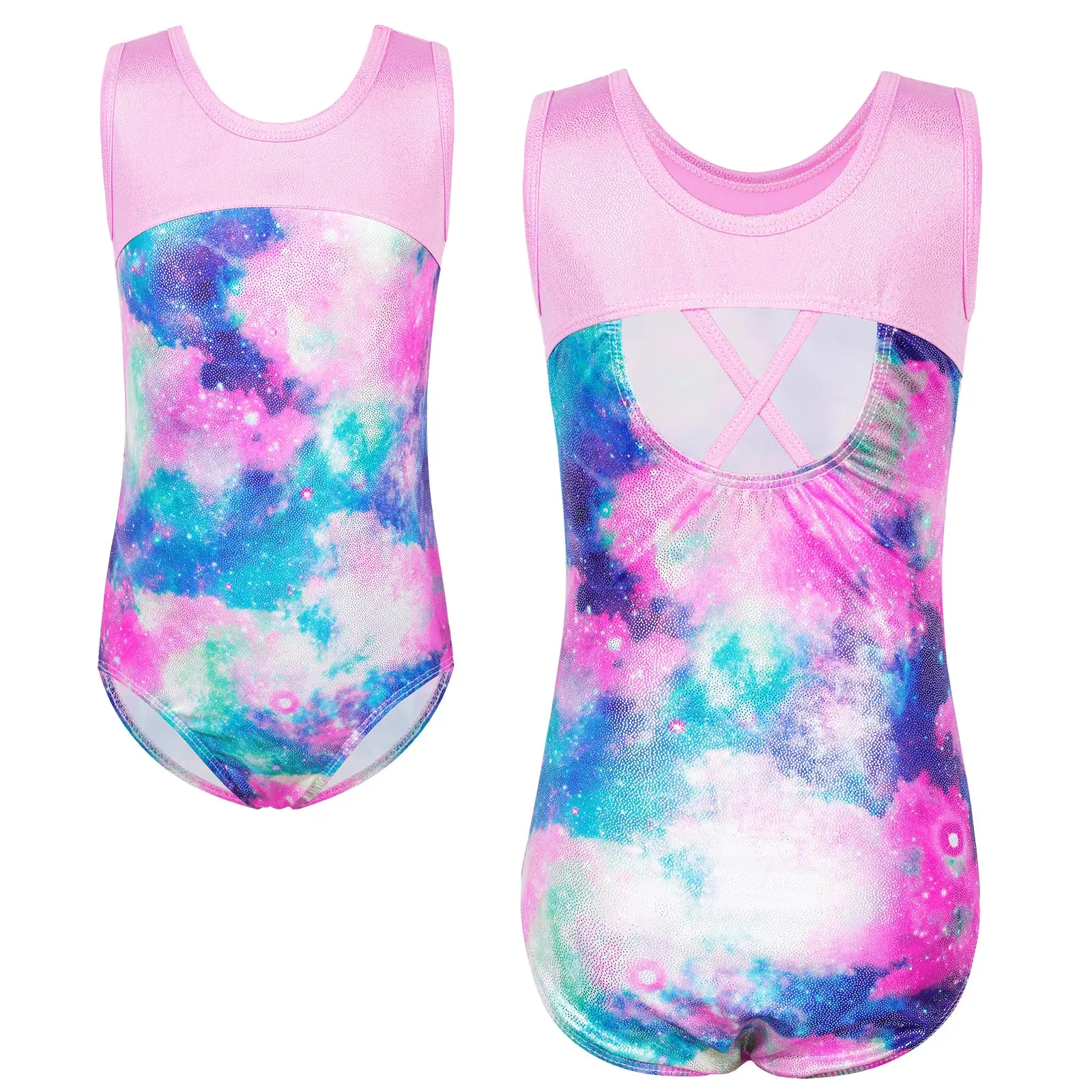 

BAOHULU Toddler Leotards One Piece Ballet Outfit Sleeveless Gymnastics Practice Bodysuit Kids Dance Wear