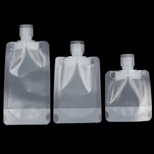 

30/50/100ml Lotion Dispenser Bag Travel Reusable Leakproof Refillable Pouches Shampoo Liquid Cosmetic Packaging Storage Containe