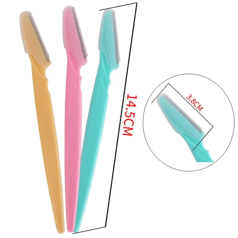 6pcs/Set Eyebrow Trimmer Facial Body Hair Remover Cutter Scissors Eyebrow Razor Shaver Shaper Eye Brow Shaping Tool Face Makeup 5