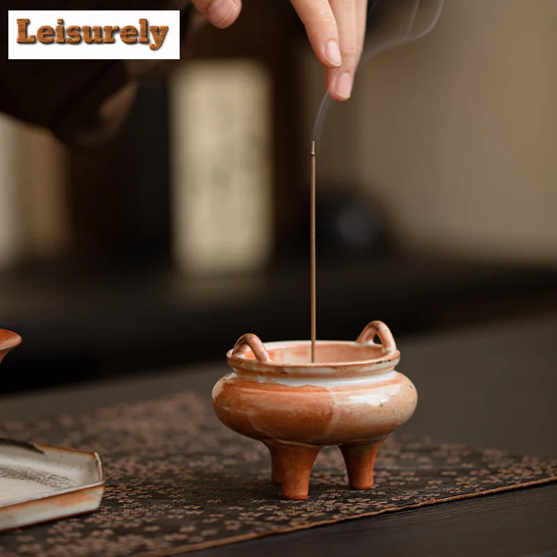 Tripodia Incense Holder Mist Smoking Steamers Incense Burners Aromatherapy Smell Distributor Censer Teaware Supplies Decoration