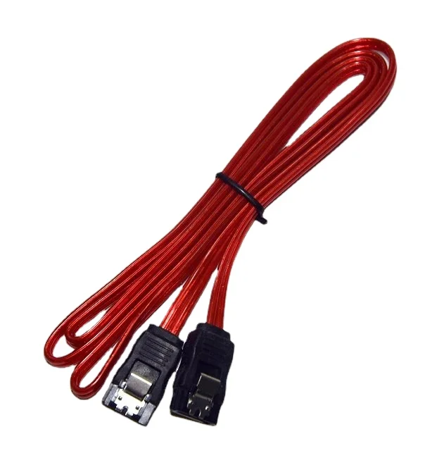 Câble d'alimentation pour Extension de données SATA3, Double boucle métallique, noyau de coptère complet rouge de 1M