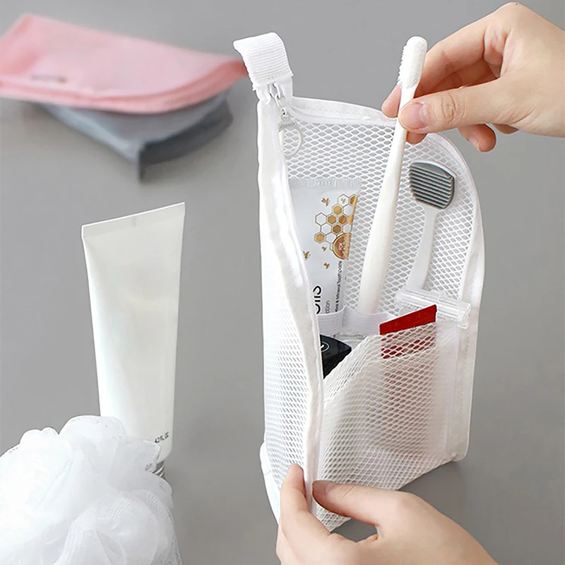 

Transparent Stationery Pencil Bag Student Examination Dedicated Nylon Mesh Pen Case Unisex Large Capacity Pouch School Supplies