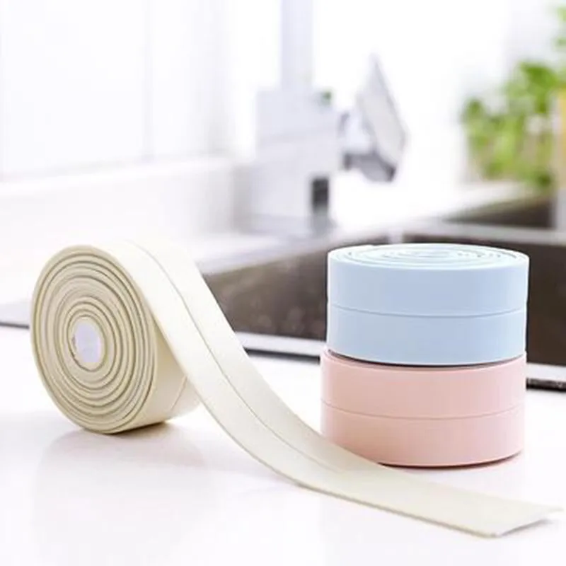 

Kitchen Toilet Waterproof And Mildew Bathroom Shower Sink Proof Tape Kitchen Joint Sealing Strip Gap Wall Corner Line Paste