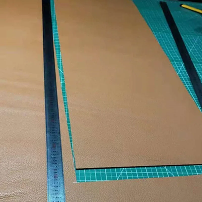 3mm 두꺼운 소가죽 소재 DIY 가죽 테이블 매트 첫 번째 레이어 소가죽 매트 가죽 매트리스 소파 쿠션 옐로우 브라운