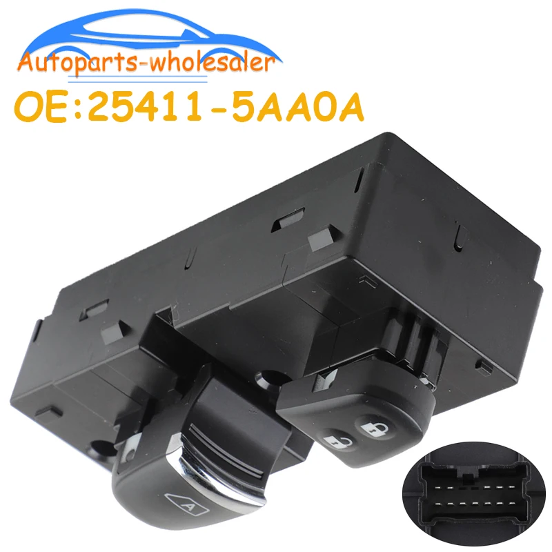 Door Power Window Switch Button 25411-5AA0A For Nissan Murano 2015-2024