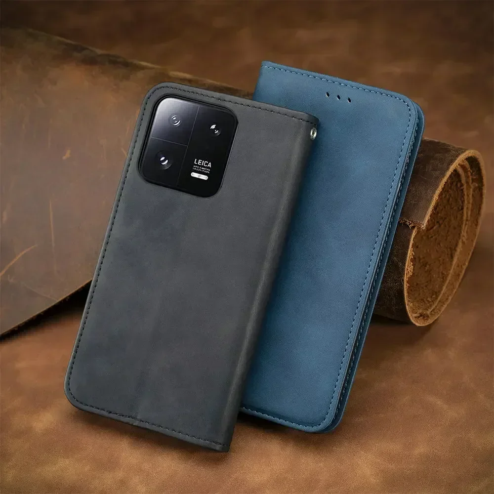 Luxury Leather Magnet Book Wallet Cover Case - Universal Fit