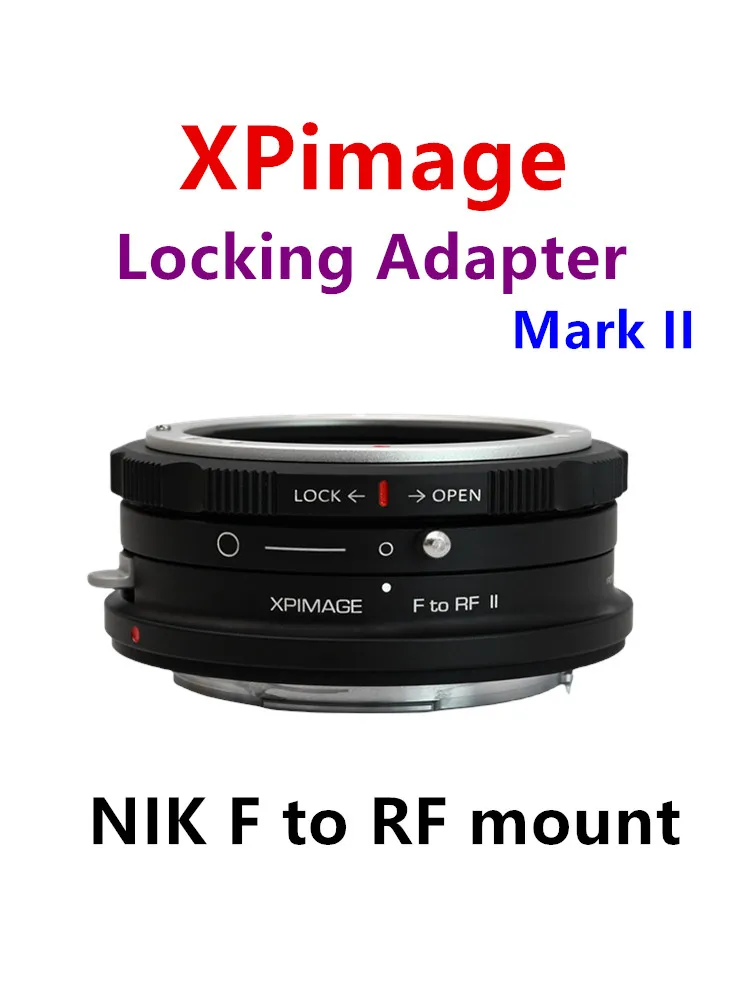 Adattatore Xpimage Per Obiettivo Nikon F A Fotocamera Mirrorless Canon Rf Full Frame, Nikon Ais A Eos Rf Mount R5 R6 R7 R10 R3, Rosso Komodo