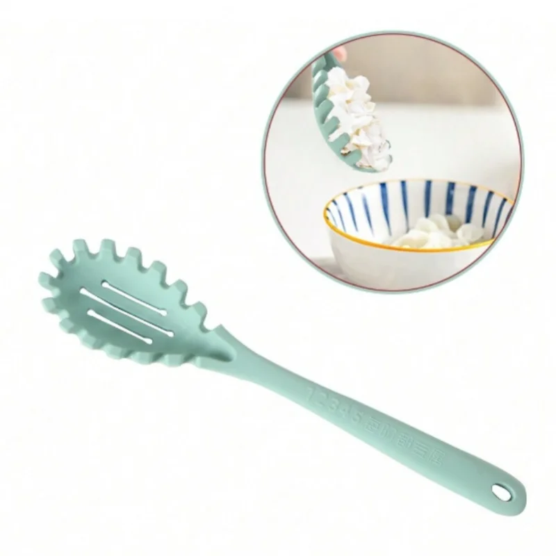 Extended one-piece handle silicone powder grab non-stick cooking tool Spaghetti scoop Spaghetti claw