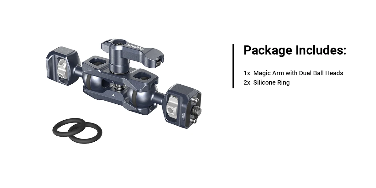 SmallRig Magic Arm Flexible Articulating Arm with 1/4” Screws, Field Monitor Mou