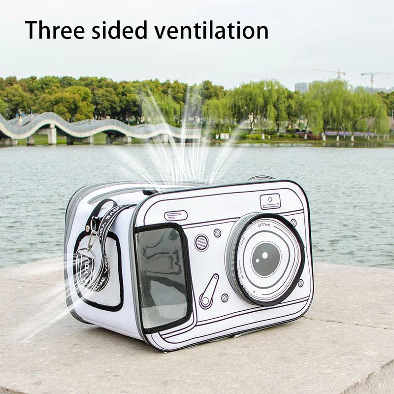

Camera Shaped Cat Bag Breathable Folding Pet Shoulder Bag