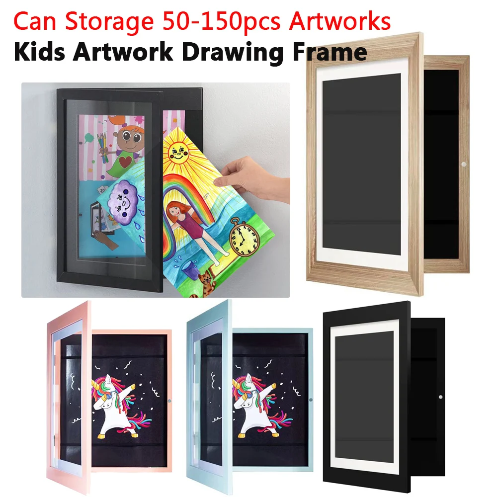 Children Art Frames Flip Open Changeable Kids Frametory For Drawing