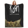 Korn Follow The Leader Blanket Velvet Decoration Multifunction Super Warm Throw Blankets for Sofa Couch Bedspreads 1
