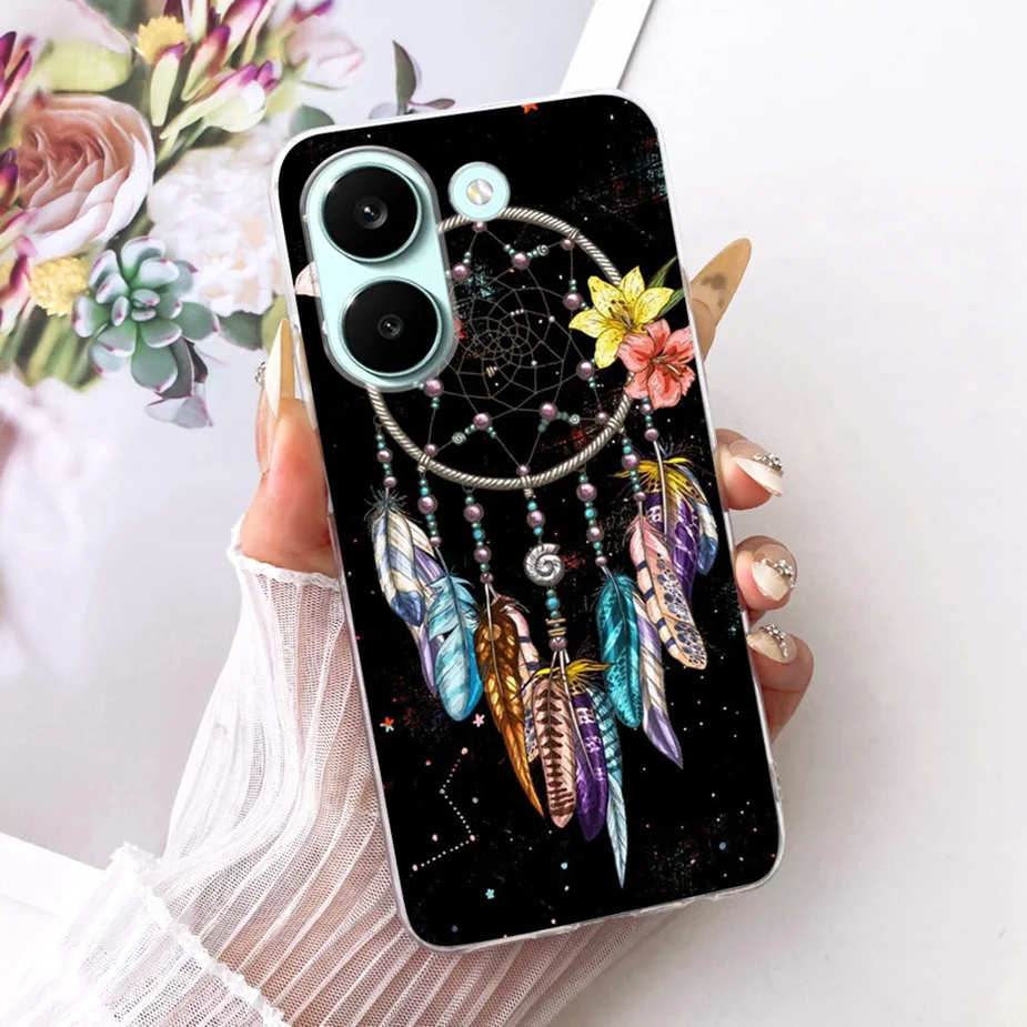 Colorful Flowers Painted Soft Slim Phone Case Cover
