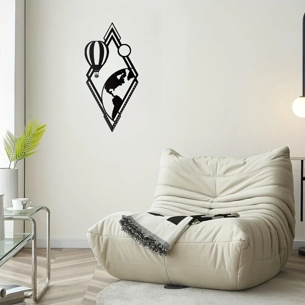 

CIFBUY Deco 1pc Balloons and Globes Home Decor Metal Wall Mounted Decoration Home Livingroom Bedroom Sticker Mural Decor Metal W