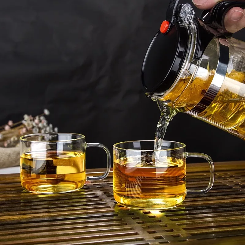 Heat-resistant Tea Pot Sample Teacup Flower Tea Pot Chinese Kung Fu Set Sample Teacup Small
