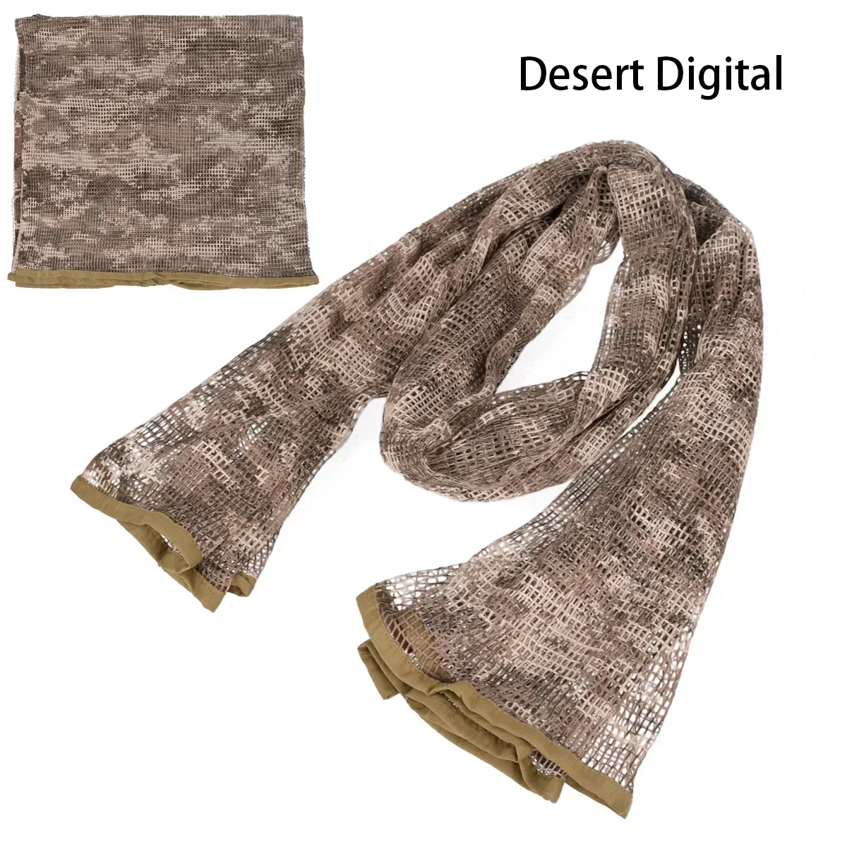 Camouflage Mesh Outdoor Scarf and Head Wrap