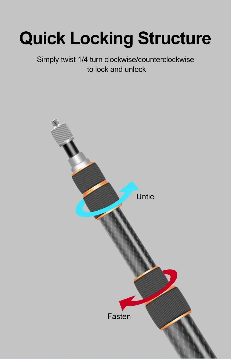 Tripod LS255C LS285C 200cm 270cm Carbon Fiber /Aluminum Light Stand For Photogra
