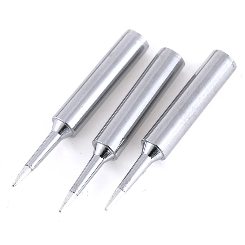 Soldering Iron Solder Iron Kit Soldering Iron Tips 6/10pcs/Set Pure Copper Lead Free Soldering Iron Tips 900M-T Welding Head For 936 937 Soldering Station Tool Kits