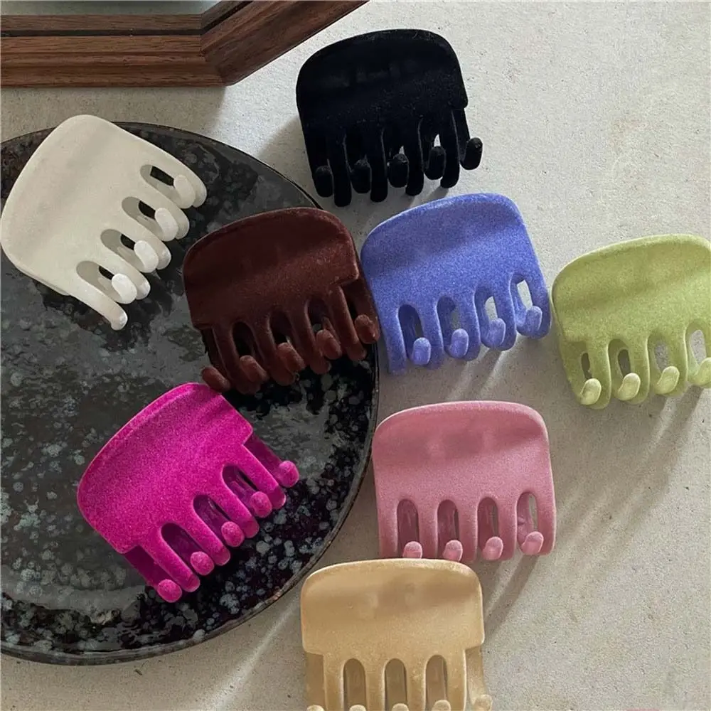 

Ins зимний бархатный зажим для волос среднего размера в форме тыквы пластиковый зажим для волос Осьминог полый зажим для акулы простой держатель для конского хвоста