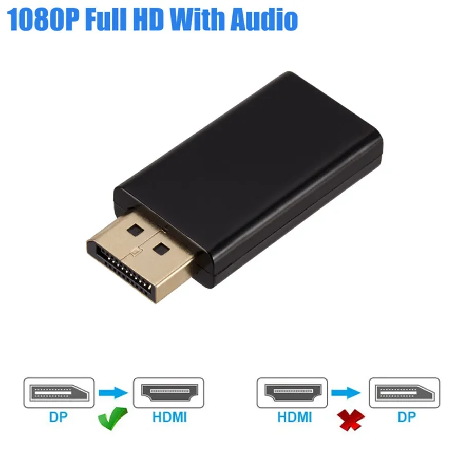 DP to HDMI-compatible Cable Adapter Male To Female For HP/DELL Laptop PC Display Port to 1080P HDMI-compatible Cord Converter