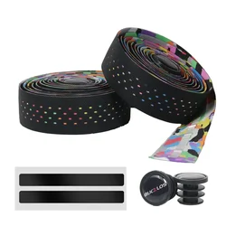 BUCKLOS Premium Shockproof Gravel Bike Handlebar Tape - Comfort Grip Cycling Accessory (MULTICOLOR)