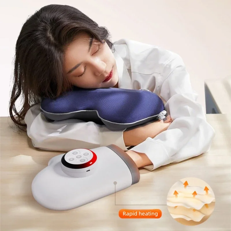 Hand Massager With Heating Pressure Kneading Vibration Relief