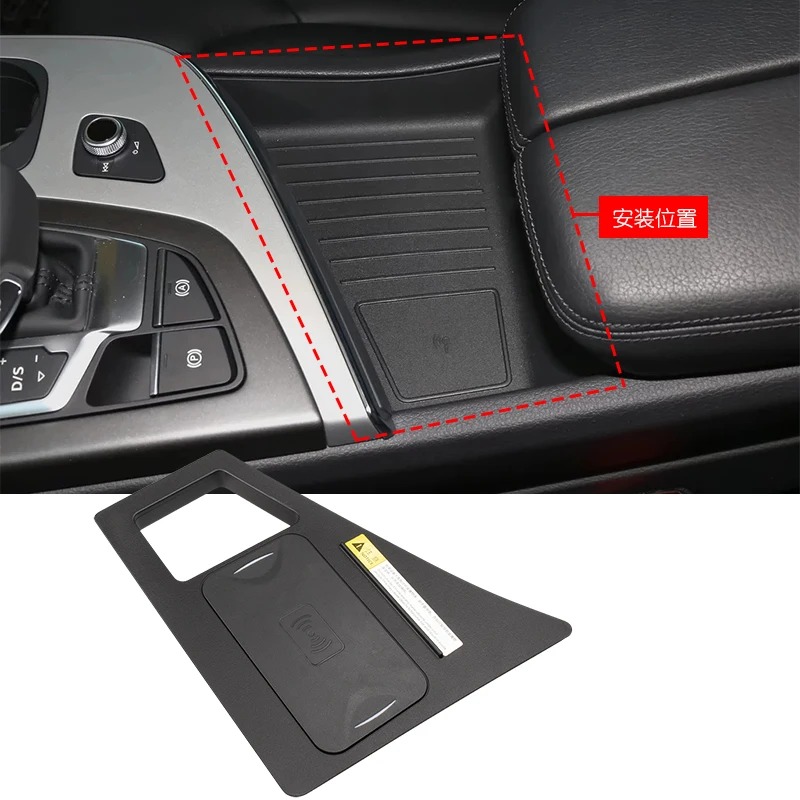 DECTRADE 15W QI Wireless Charger Car Center Console Phone Fast