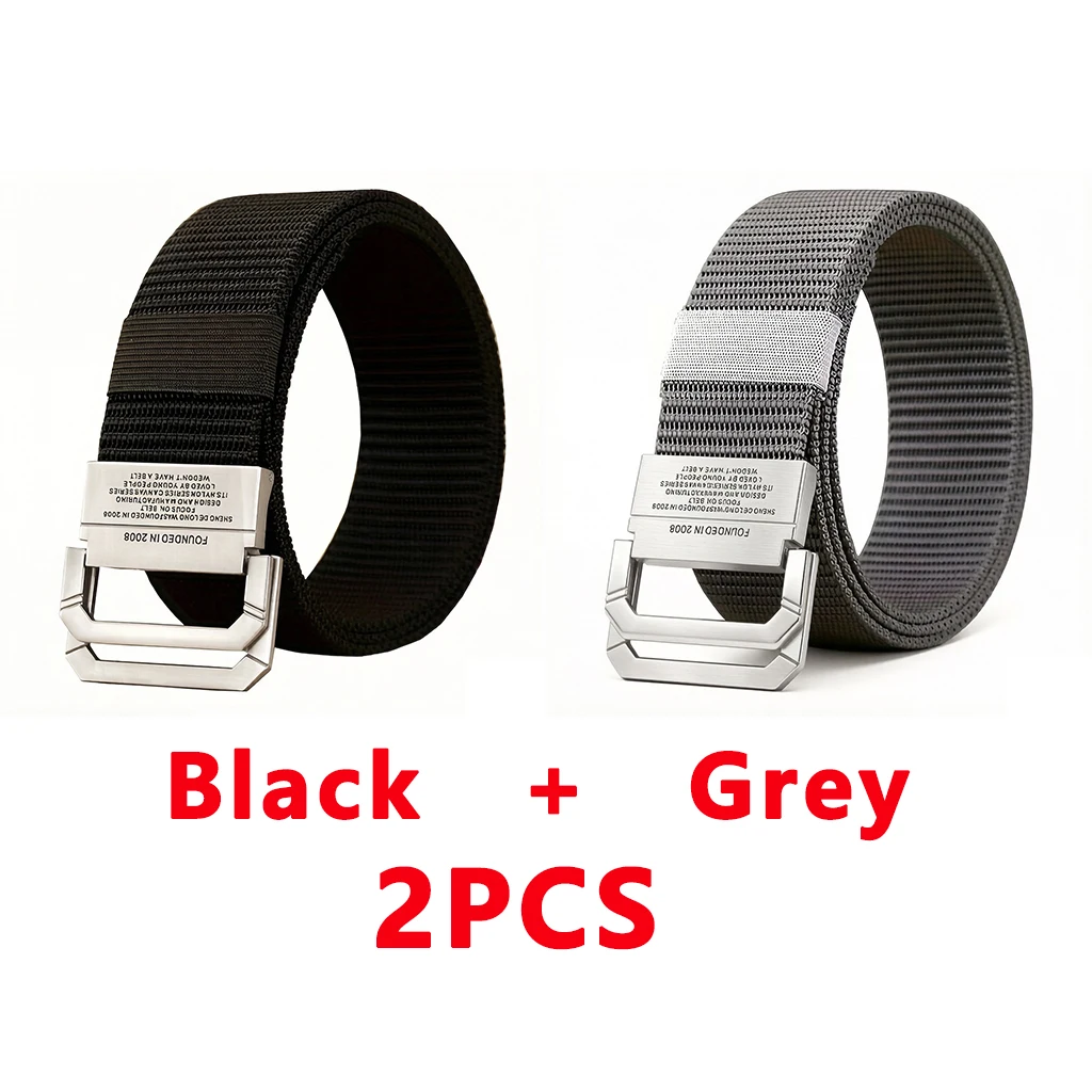 Men's Tactical Canvas Fashion Belt - Nylon Webbing, Casual Luxury Design