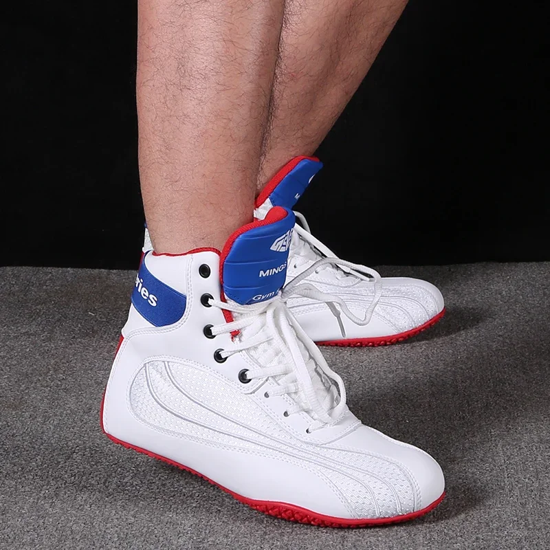 

Professional Boxing Shoes for Men and Women, Breathable Wrestling Shoes, High-Top Training Sneakers, Wrestling Shoes