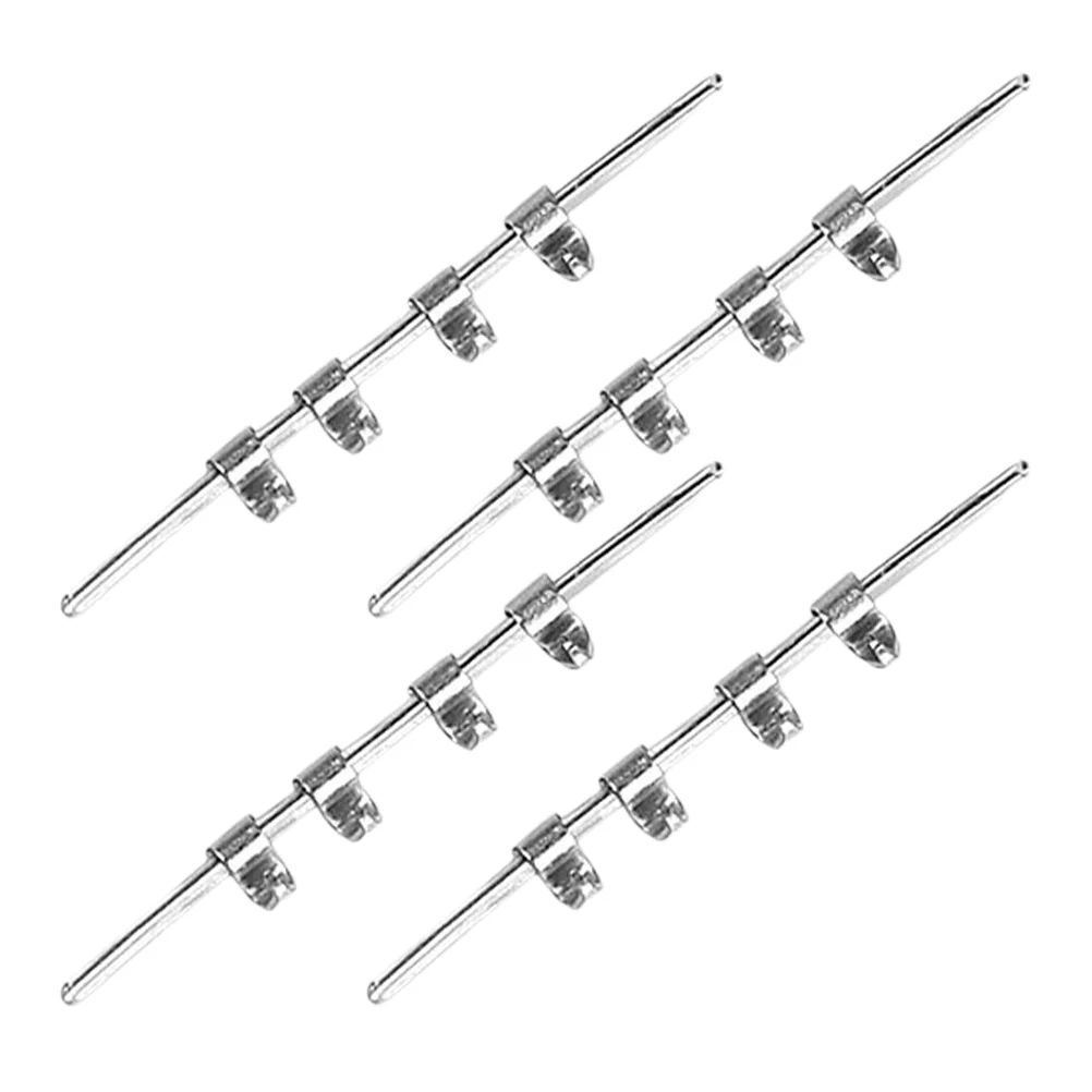 4 Pcs Silver Toenail Buckle Ingrown Correction Tool Toe Straightening Clip Foot Care Skin Care Nail Repair Stickers Podiatry