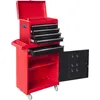 Torin Rolling Garage Workshop Tool Organizer: Detachable 4 Drawer Tool Chest with Large Storage Cabinet 2