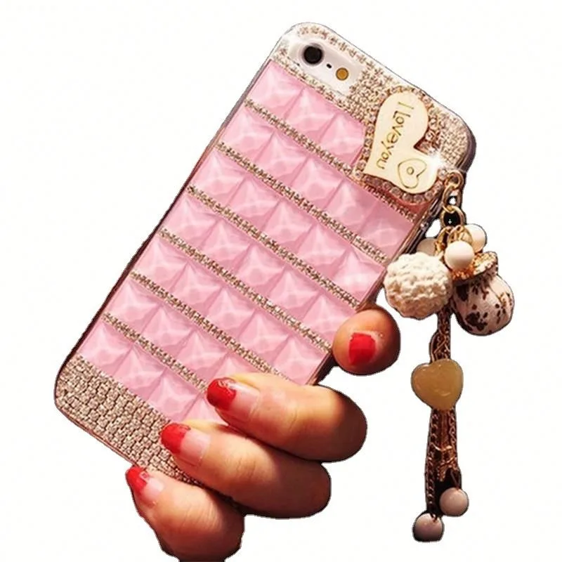 Liebe Herz Schlüssel anhänger für iPhone 16pro max, Diamant Strass Handy hüllen, Bling Cover, Luxus, 15 plus, 14, 13, 12 11 Pro max – Detail 6