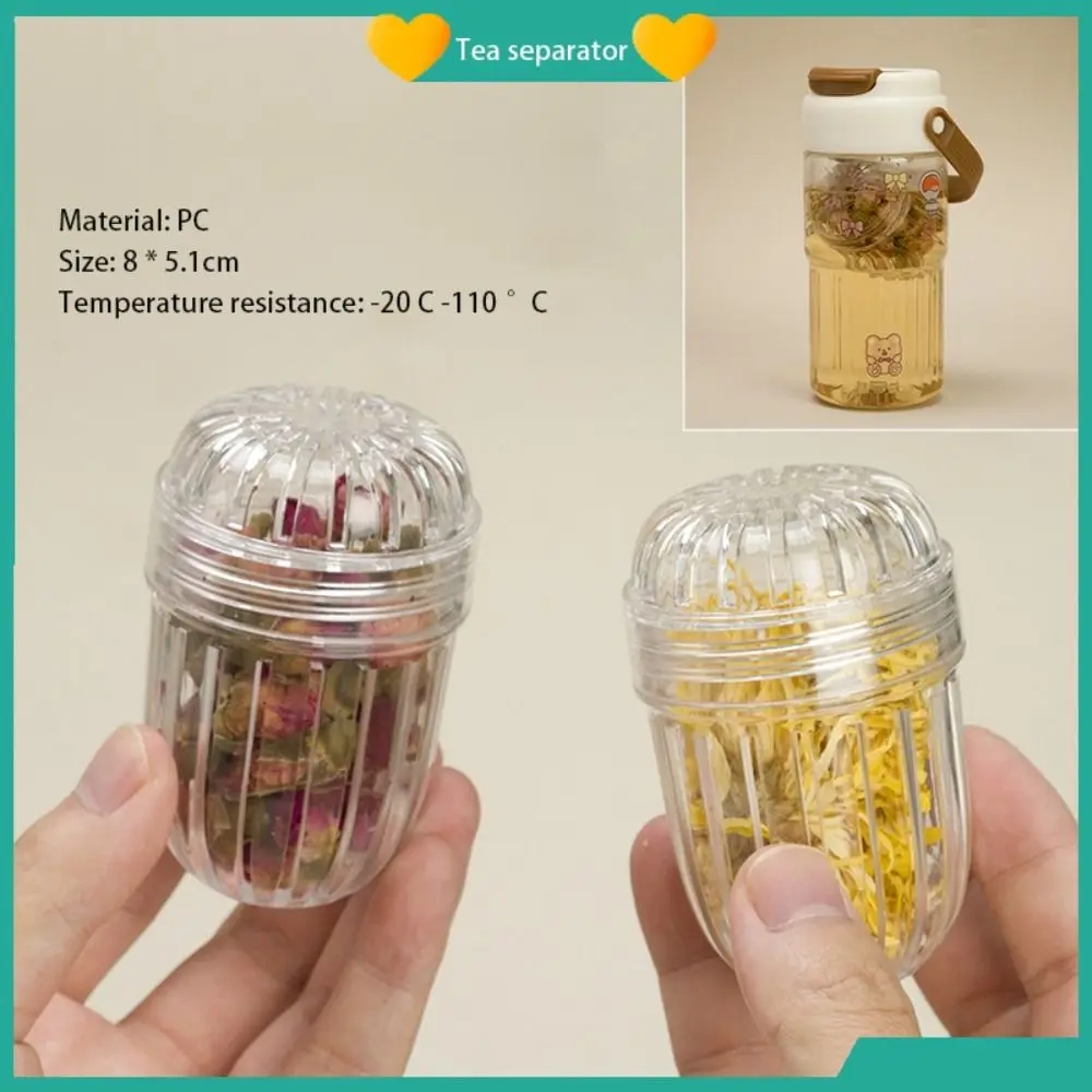Separator Flower Tea Filter Ball Transparent Kettle Infuser Tea Leaf Strainer Household Kitchen Accessories