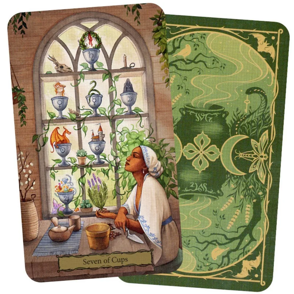 Tarot of The Witch's Garden 78 Pcs Cards Manifestation and Magic Await You In The Witch's Garden 10.3*6cm 5