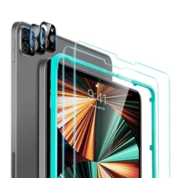 ESR for iPad Pro 12.9 2021 Camera Screen Protector for iPad Pro 11 2021 2020 Len Films for iPad Pro 2021 Glass Protection Bundle