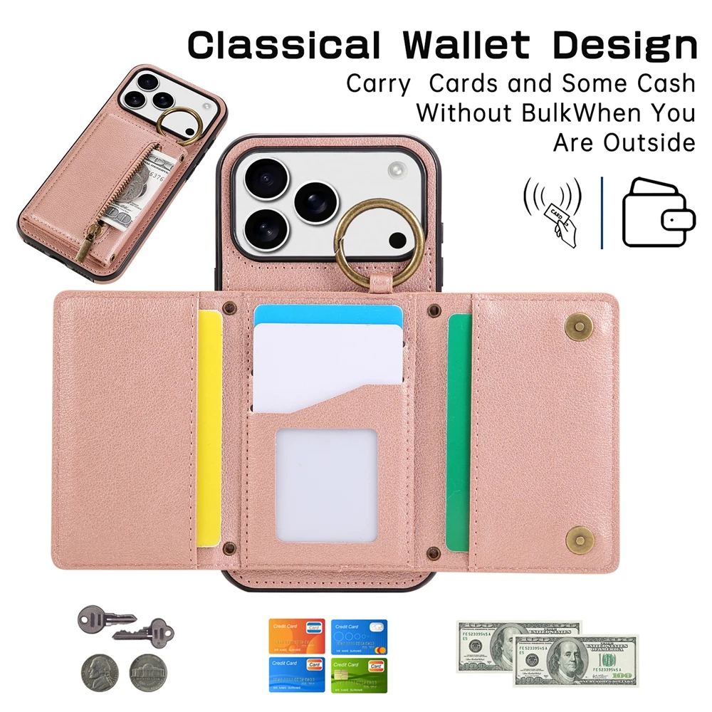 Elegant Crossbody Leather Purse with Wallet and Kickstand Functionality
