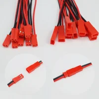 10 Pairs 22 AWG 20CM JST Plug Connector 2 Pin Male Female Plug Connector Cable Wire for LED Lamp Strip RC Toys Battery Adapter