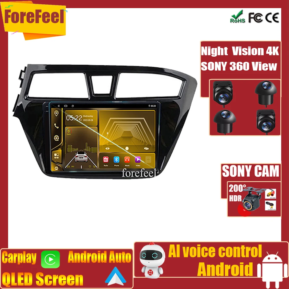 

Android 7862 For Hyundai I20 2015 - 2018 HeadUnit Navigation Screen Dash Multimedia Auto Stereo BT High-performance No 2din