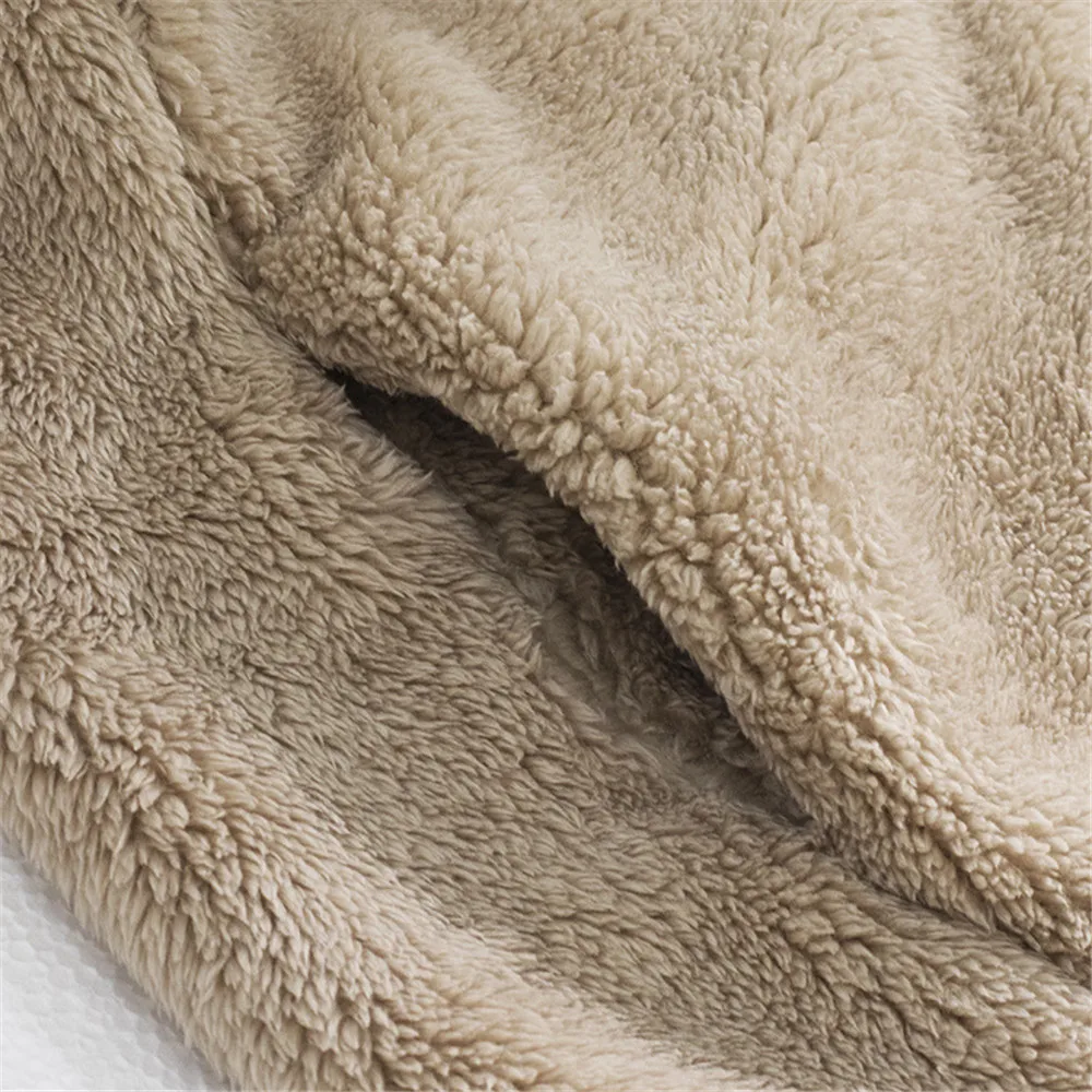 Y2Ktrend2024 Autumn/Winter Women'S Long Fleece Zipper  For Warmth Preservation, Double Sided Co