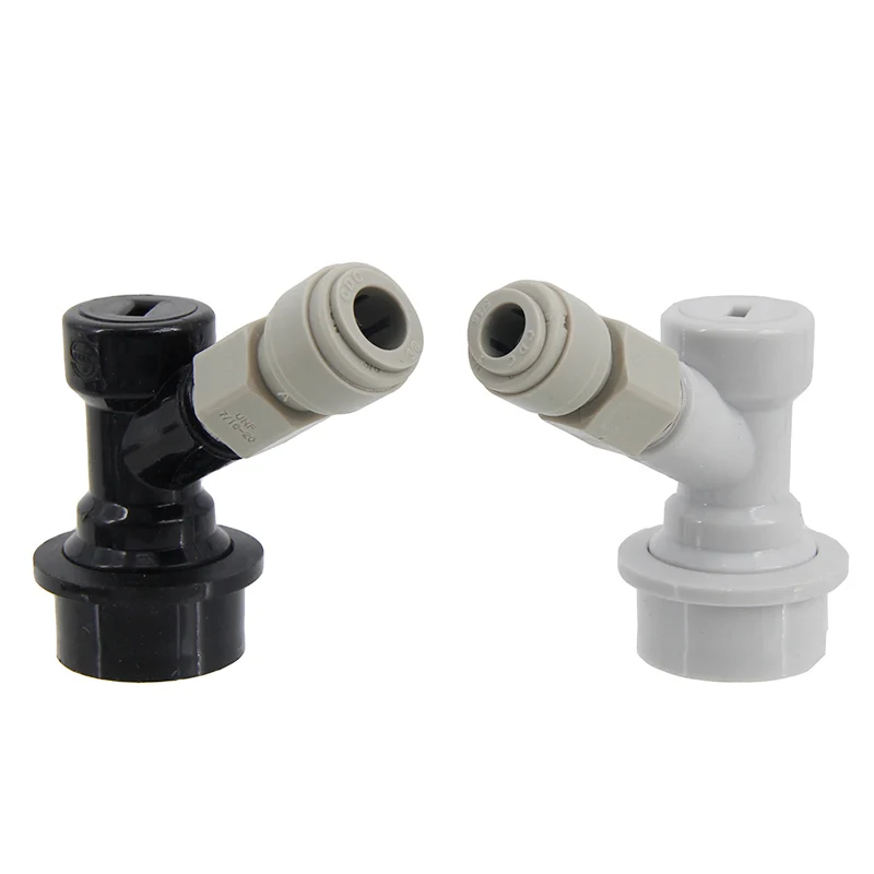 Ball Lock Gas & Beer Keg Disconnect with 8/9.5mm Push In Fitting Homebrew Draft Beer Corny Style Ball Lock Keg Dispenser — view 2