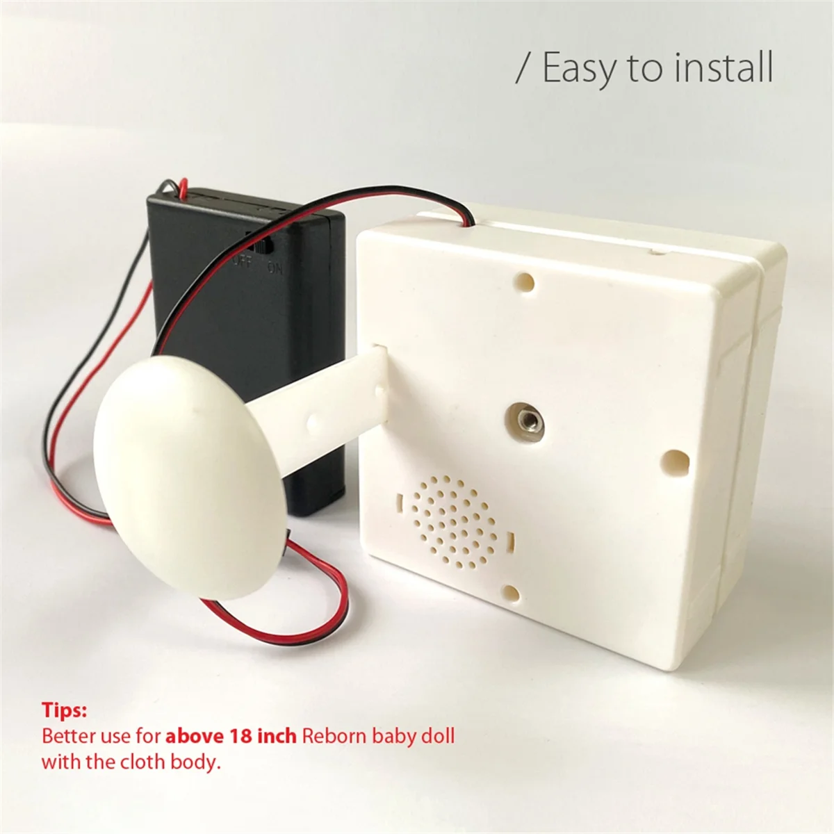 Reborn Doll Breathing Simulator for Reborn Baby Doll Newborn Doll with Lifelike Sleeping Pulsing Device Gift for 4